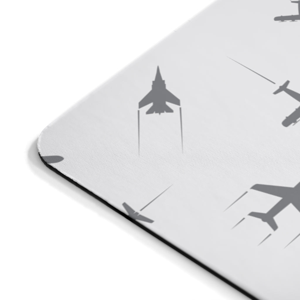 AIRPLANES WHITE  -  MOUSE PAD Printify