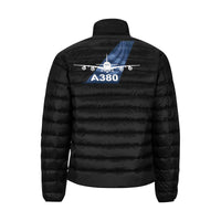 Thumbnail for Airbus A380 Men's Stand Collar Padded Jacket e-joyer