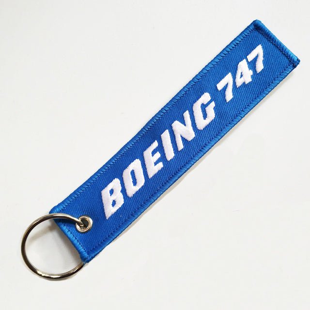 1 PC BLACK BOEING 747 KEYCHAIN - PILOTSX