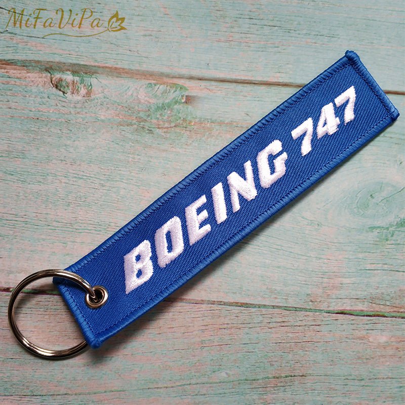 1 PC BLACK BOEING 747 KEYCHAIN - PILOTSX