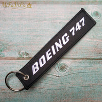 Thumbnail for 1 PC BLACK BOEING 747 KEYCHAIN - PILOTSX