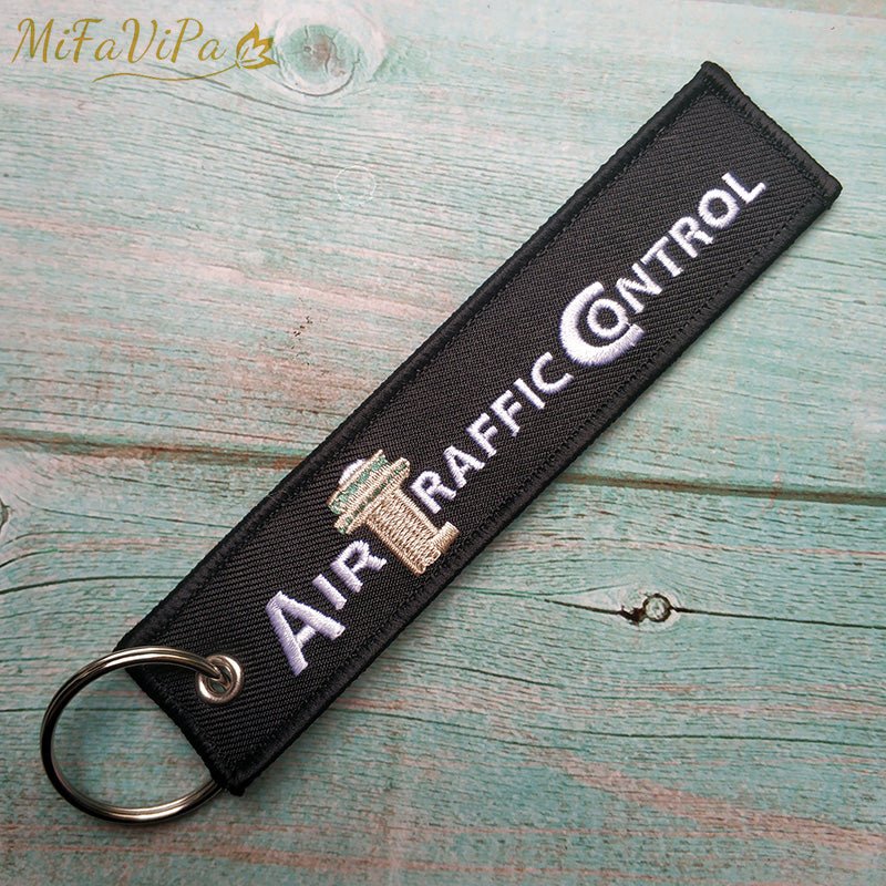 1 PC BLACK LLAVERO AIR TRAFFIC CONTROLLER KEYCHAINS - PILOTSX