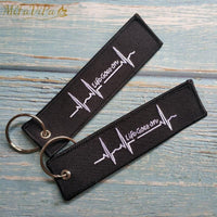 Thumbnail for 1 PC EMBROIDERY HEARTBEATS KEYCHAIN - PILOTSX