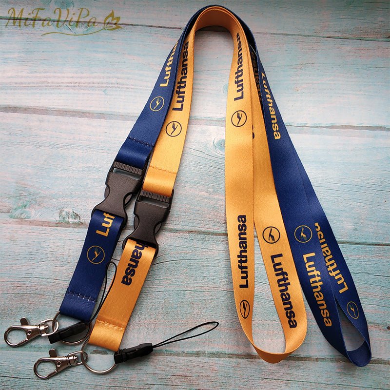 1 PC LUFTHANSA LANYARD CHAVEIRO KEY CHAIN - PILOTSX