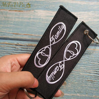 Thumbnail for 1 PSC EMBROIDERY FAMILY INFINITY LOVE KEYCHAIN - PILOTSX