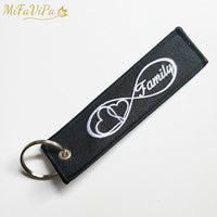 Thumbnail for 1 PSC EMBROIDERY FAMILY INFINITY LOVE KEYCHAIN - PILOTSX