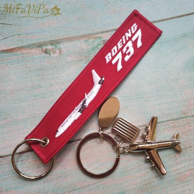 1 SET BOEING 737 EMBROIDERY KEY CHAIN - PILOTSX