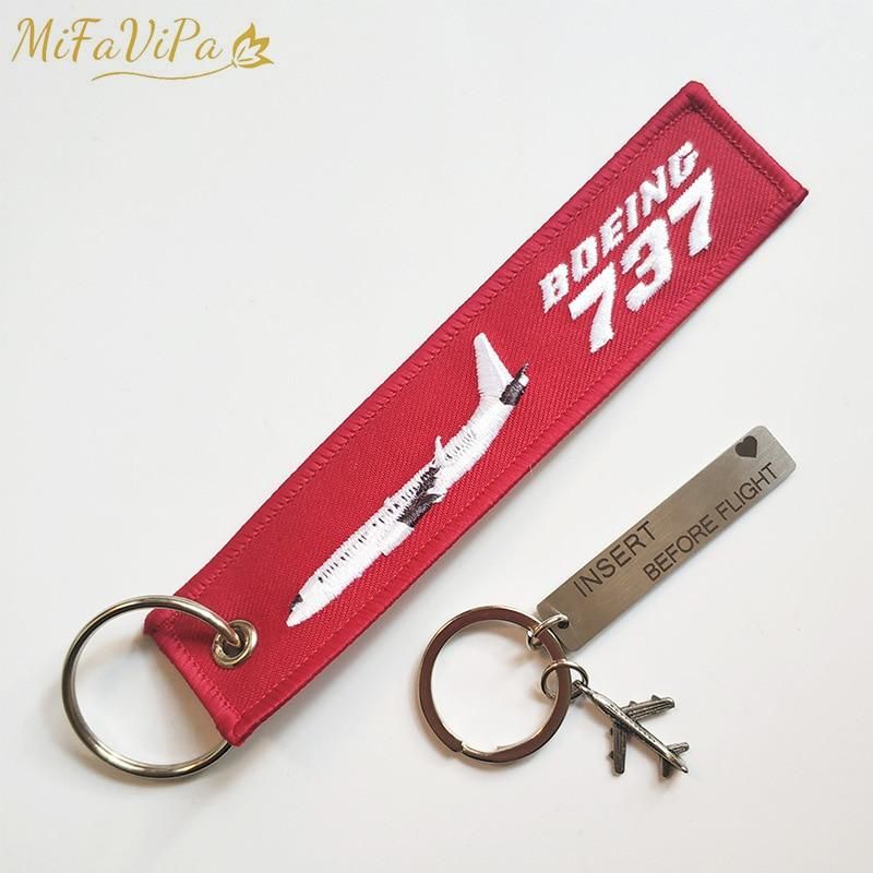 1 SET BOEING 737 EMBROIDERY KEY CHAIN - PILOTSX