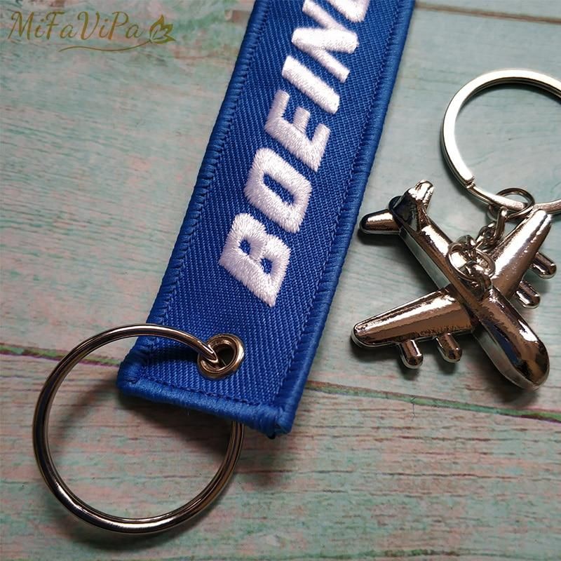 1 SET BOEING 747 EMBROIDERY KEY CHAIN - PILOTSX