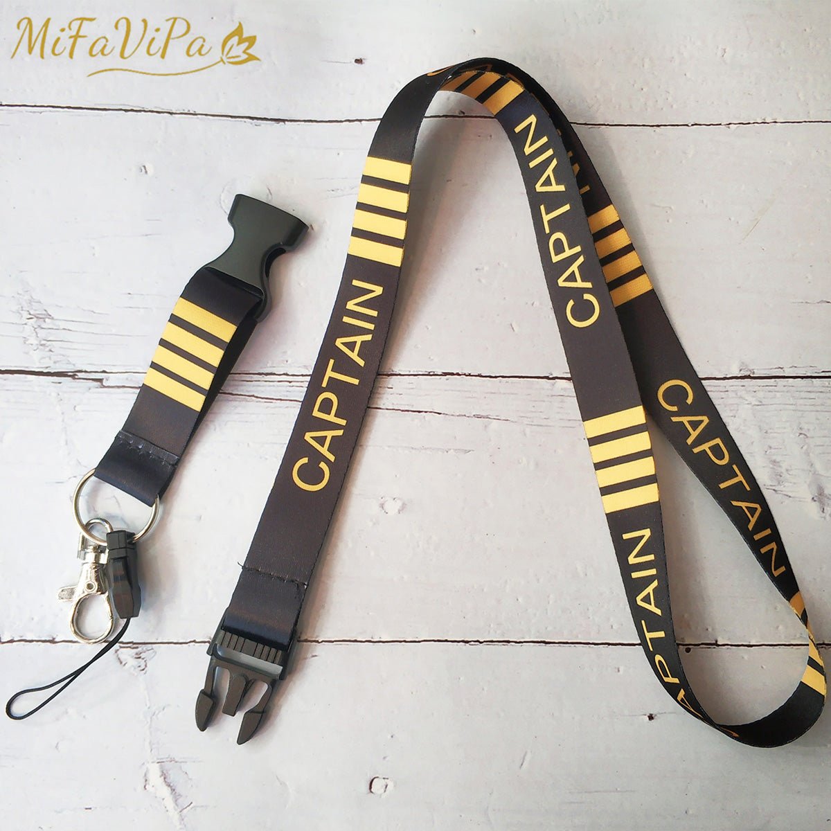 1 SET CAPTAIN LANYARDS NECK STRAP KEY CHAIN - PILOTSX