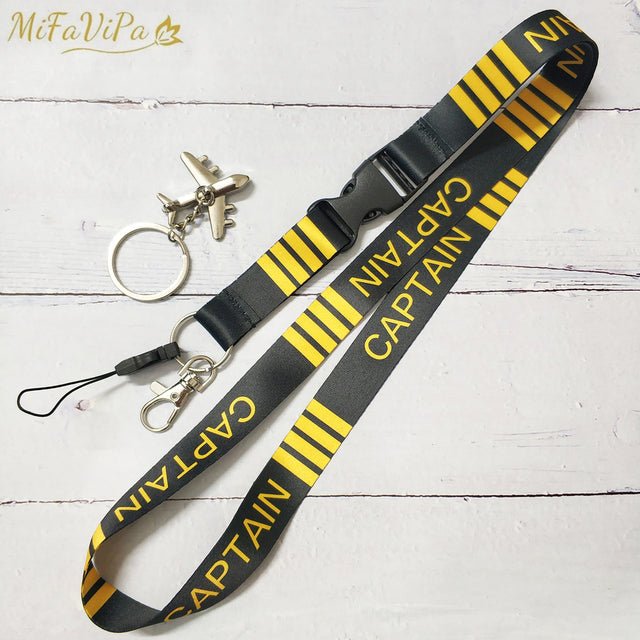 1 SET ENGINEER LANYARDS KEYCHAINS NECK STRAP KEY CHAIN - PILOTSX