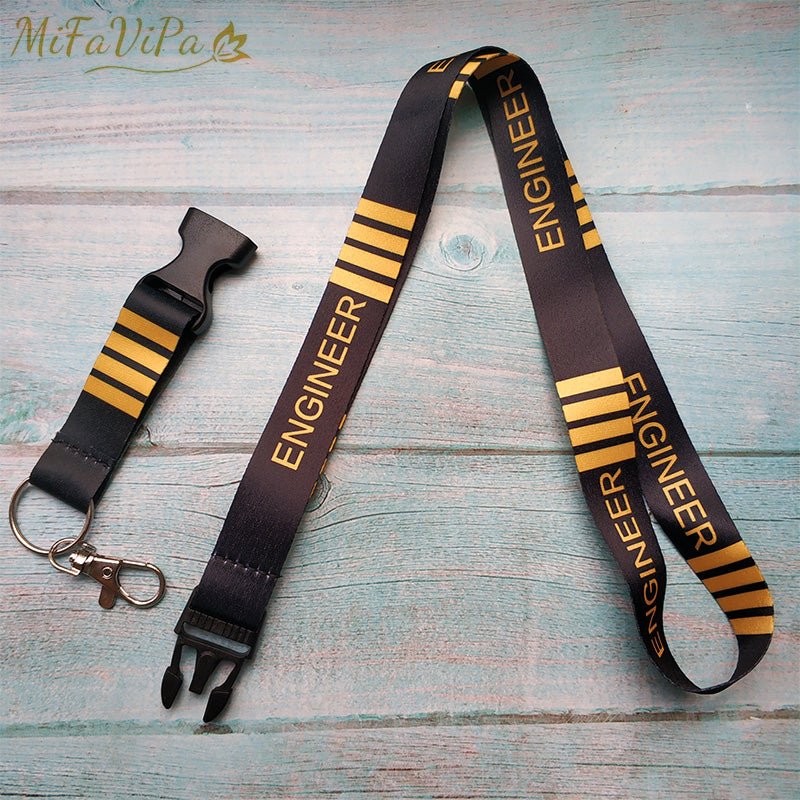 1 SET ENGINEER LANYARDS NECK STRAP PHONE KEY CHAIN - PILOTSX