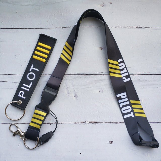 1 SET ENGINEER LANYARDS NECK STRAP PHONE KEY CHAIN - PILOTSX