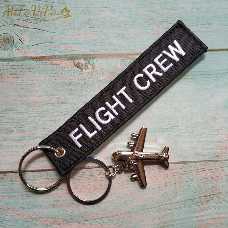 1 SET FLIGHT CREW KEYCHAIN FASHION TRINKET PHONE STRAP EMBROIDERY KEY CHAIN - PILOTSX