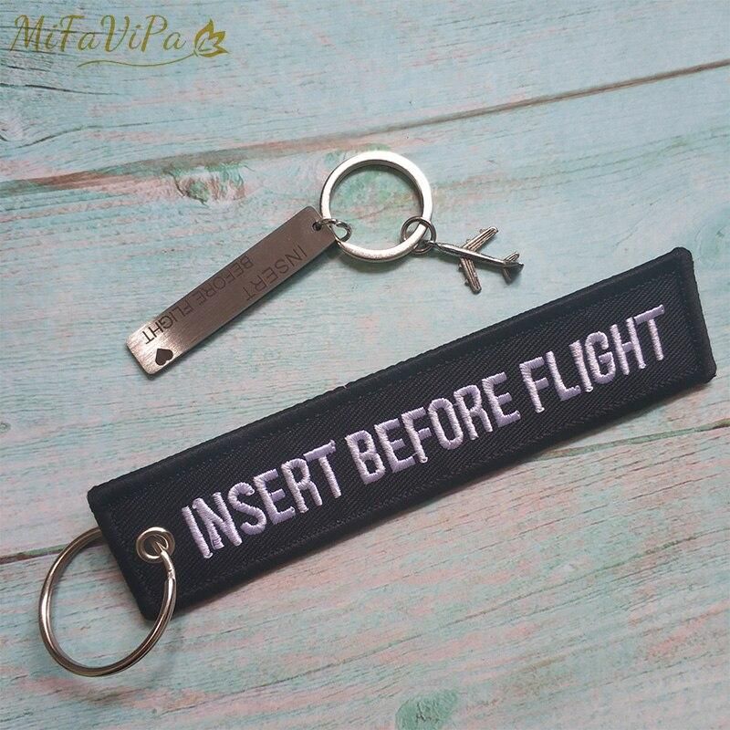 1 SET INSERT BEFORE FLIGHT KEYCHAIN - PILOTSX