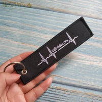 Thumbnail for 10 PCS EMBROIDERY HEARTBEAT KEYCHAIN - PILOTSX