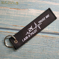 Thumbnail for 10 PCS EMBROIDERY HEARTBEATS I AM A PILOT KEY RING - PILOTSX