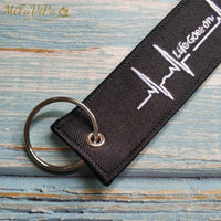 Thumbnail for 10 PCS HEARTBEAT EMBROIDERY KEY CHAIN - PILOTSX