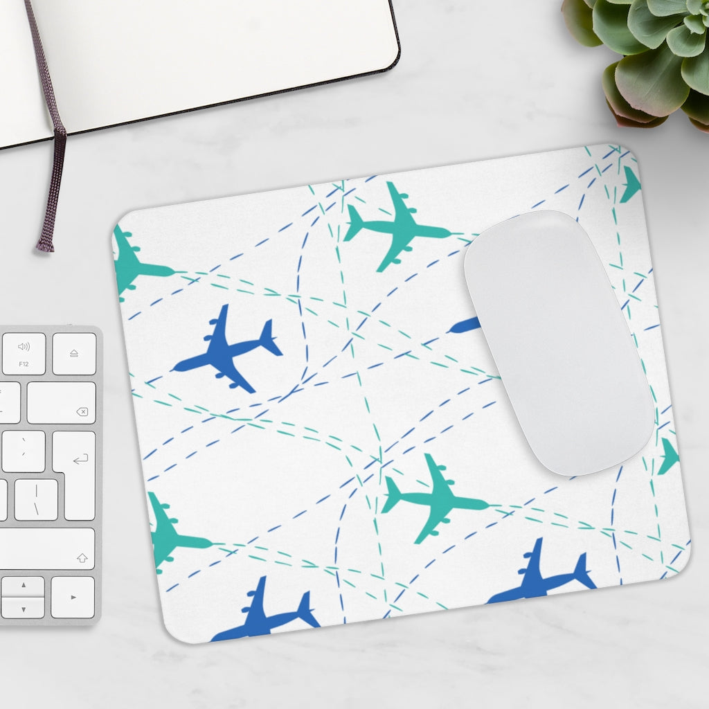 AIRCRAFT TRAVEL AROUND  -  MOUSE PAD Printify