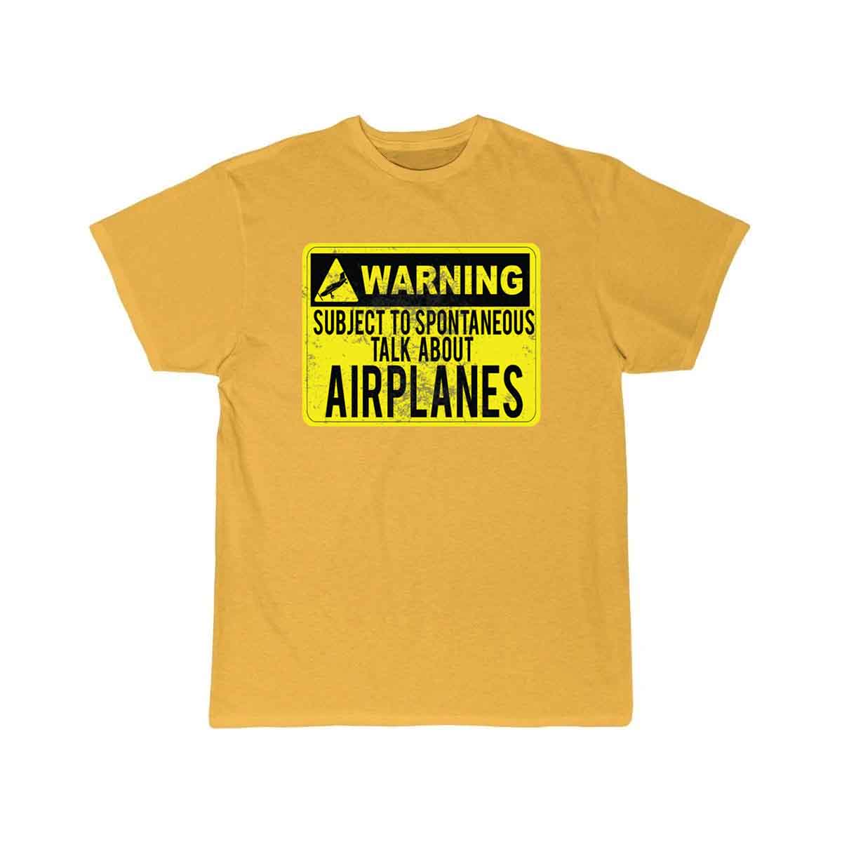 WARNING AIRPLANES T SHIRT THE AV8R