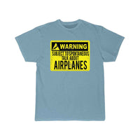 Thumbnail for WARNING AIRPLANES T SHIRT THE AV8R