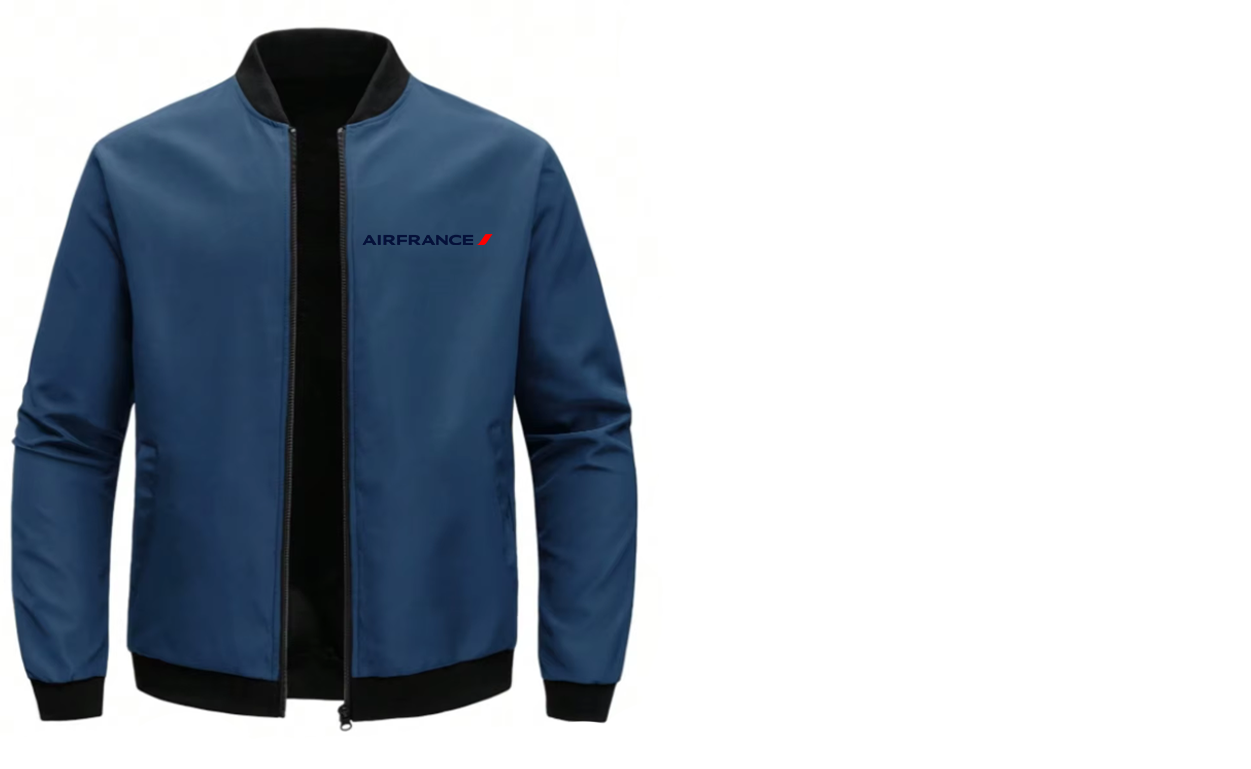 AIR FRANCE  LOOSE SOLID COLOR JACKET