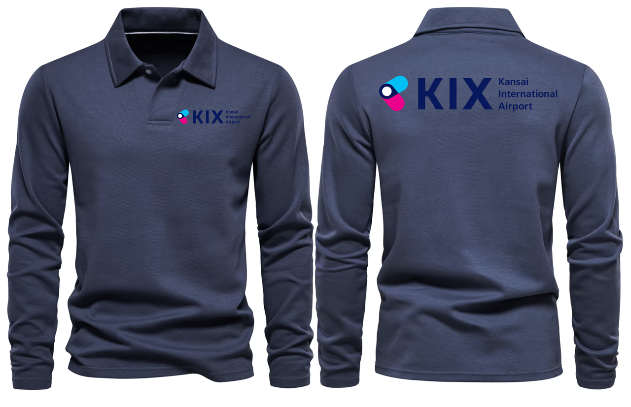 KIX AIRPORT LONG SLEEVE  POLO