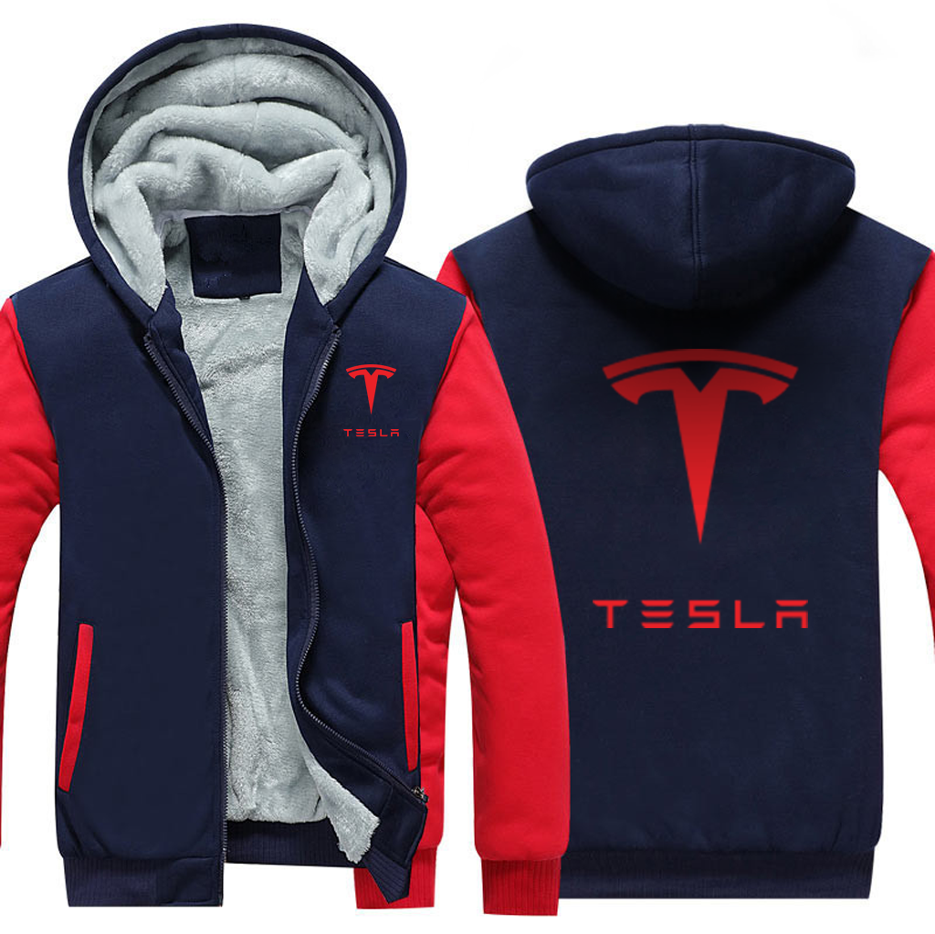 TESLA  AUTOMOBILE  FLEECE SWEATSHIRT