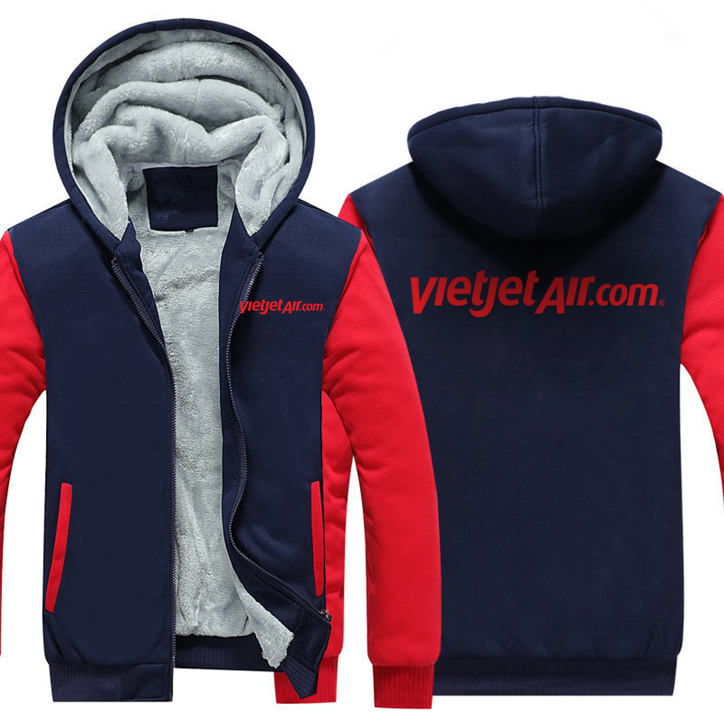 VIETJET AIRLINES  JACKETS FLEECE SWEATSHIRT