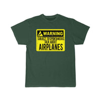 Thumbnail for WARNING AIRPLANES T SHIRT THE AV8R