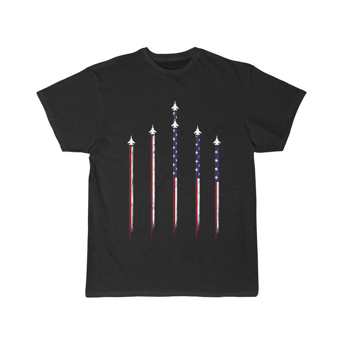 Jet US Flag, Jets Flying, Patriotic USA T Shirt THE AV8R