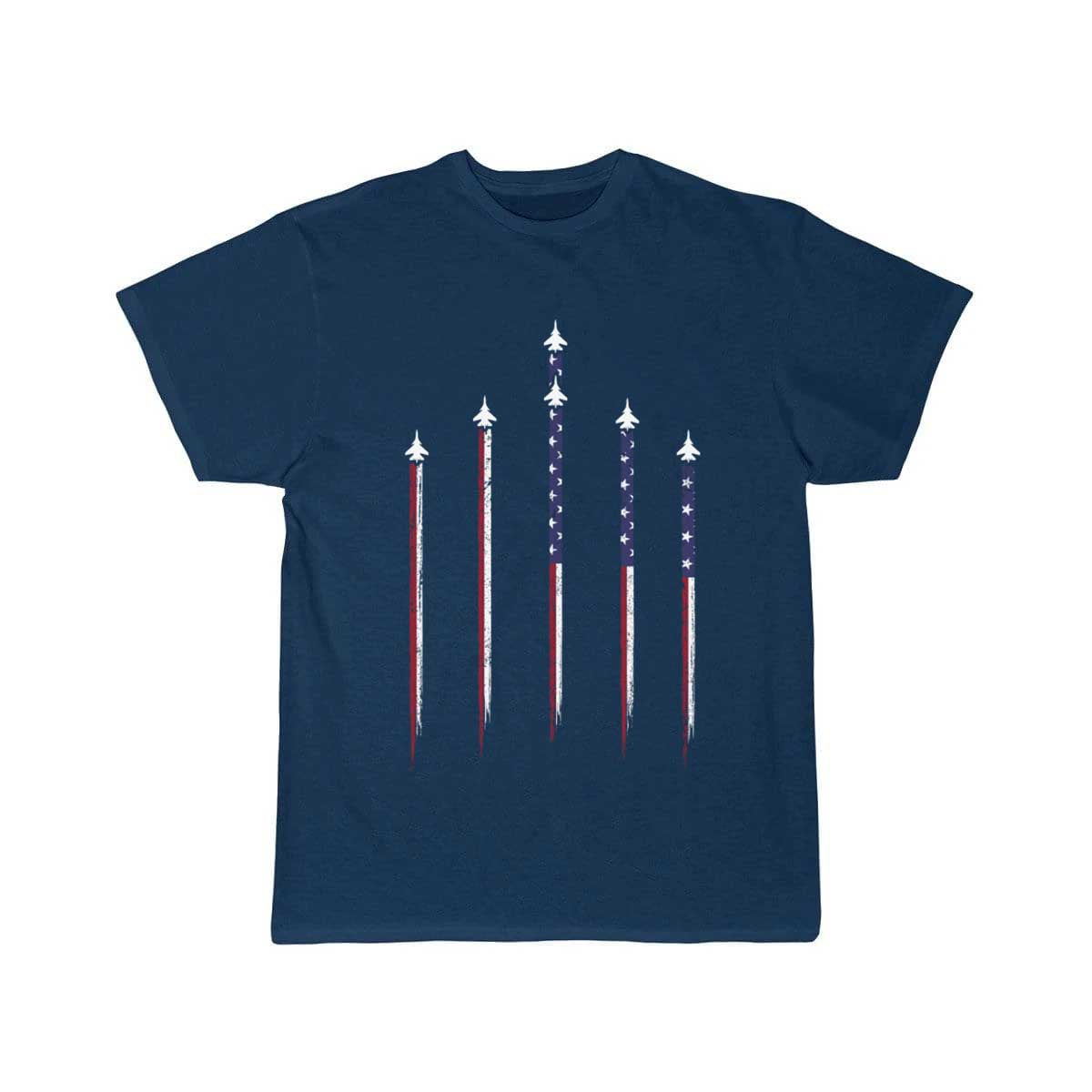 Jet US Flag, Jets Flying, Patriotic USA T Shirt THE AV8R