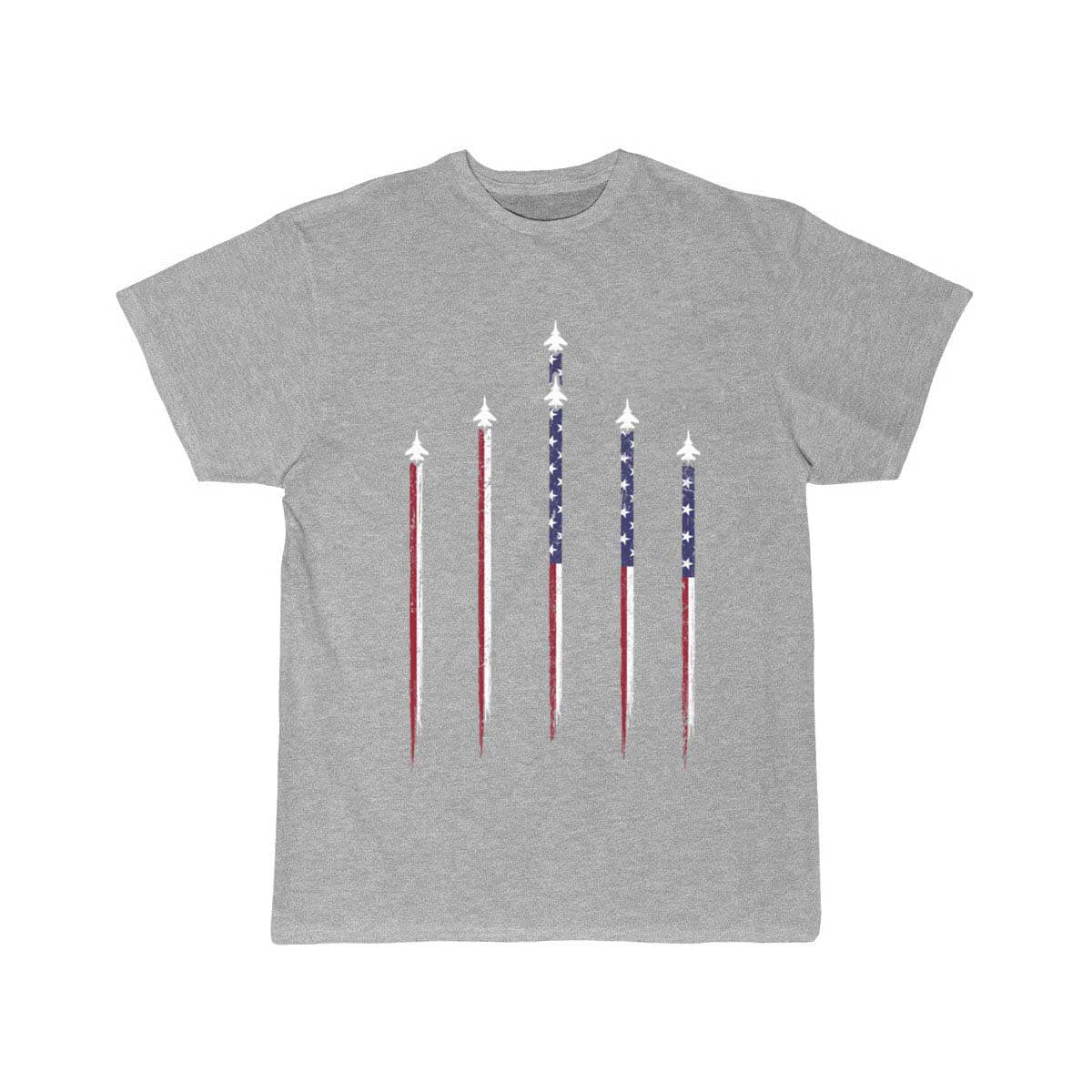 Jet US Flag, Jets Flying, Patriotic USA T Shirt THE AV8R