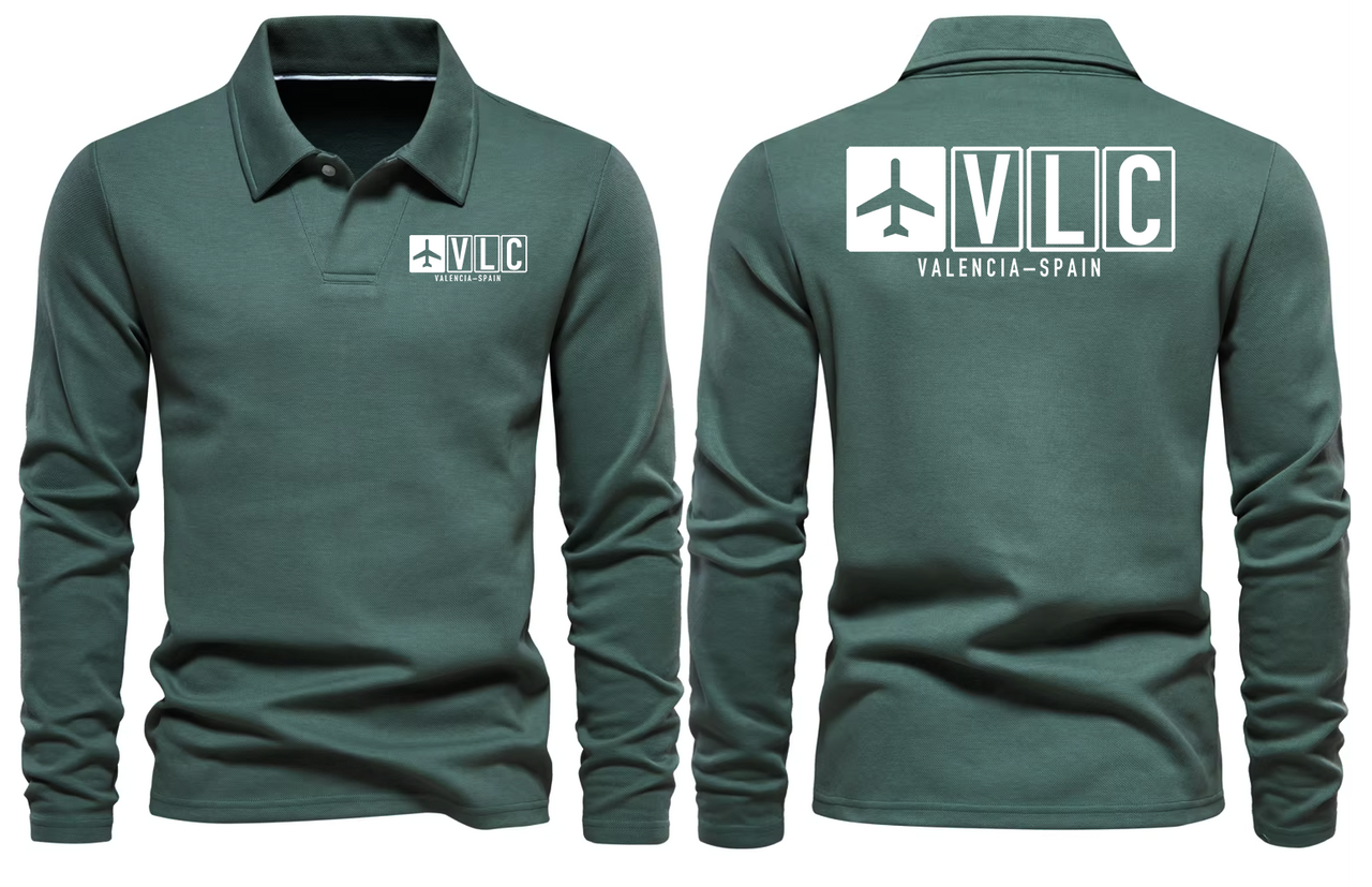 VLC AIRPORT LONG SLEEVE POLO