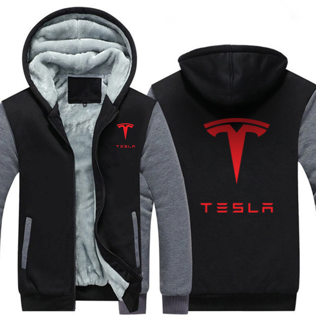 TESLA  AUTOMOBILE  FLEECE SWEATSHIRT