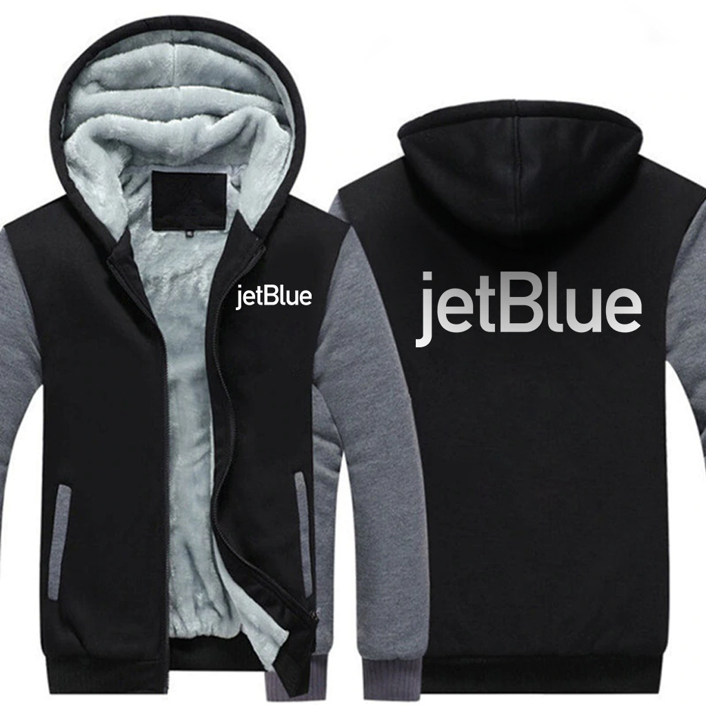 JETBLUE AIRLINES  JACKETS FLEECE SWEATSHIRT