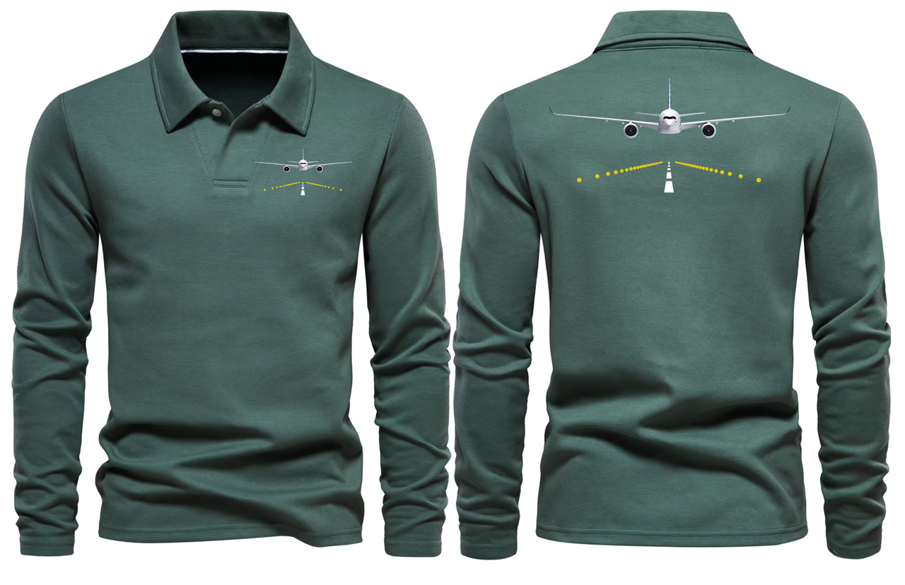 AIRBUS A350  LONG SLEEVE  POLO