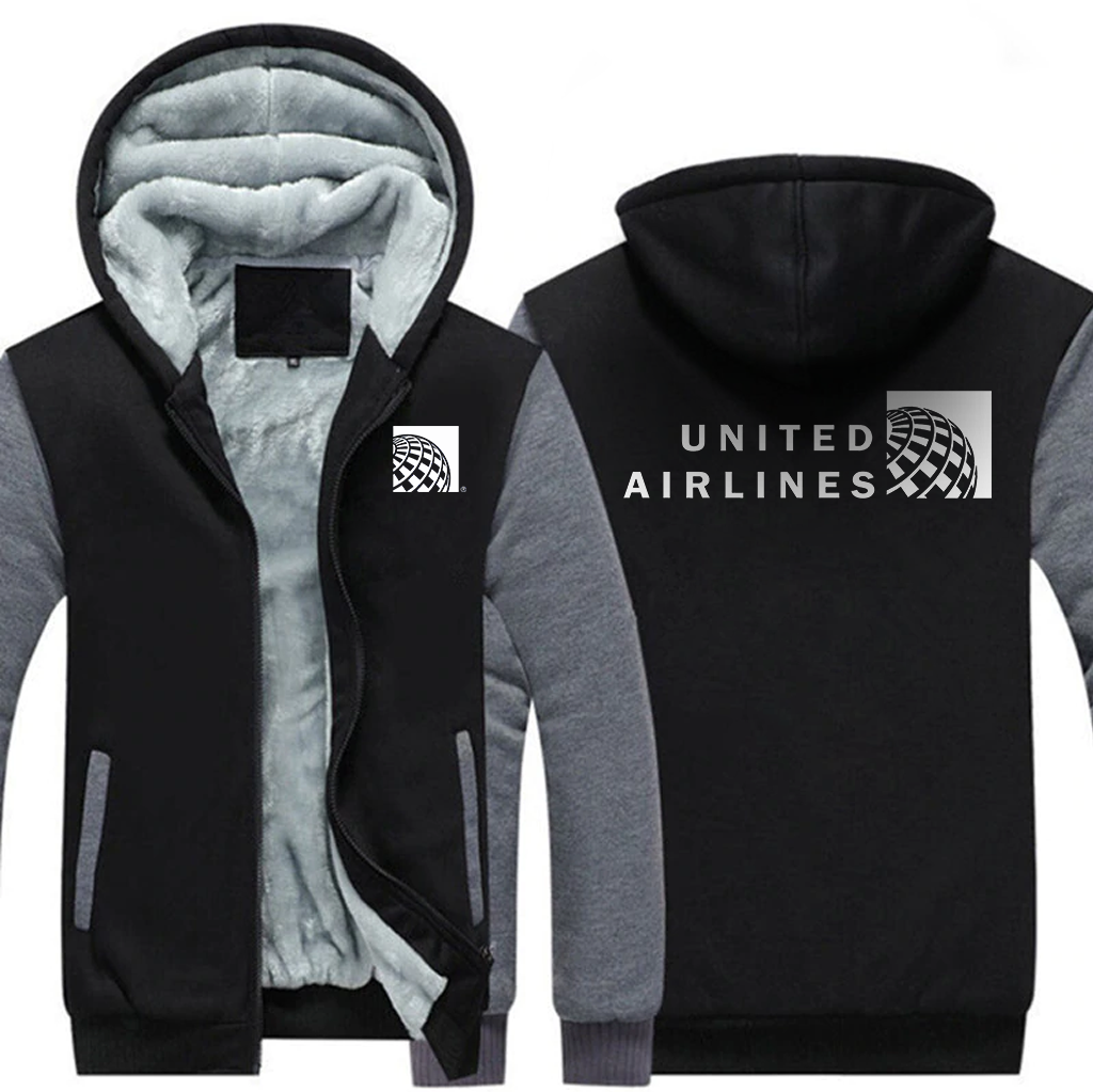 UNITED AIRLINES  JACKETS FLEECE SWEATSHIRT