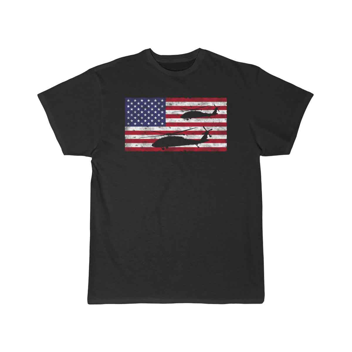 Helicopter American Flag Pilot Helicopter T-Shirt THE AV8R