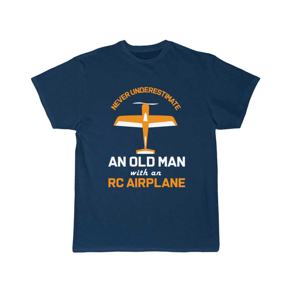 Old Man With RC Airplane T-SHIRT THE AV8R