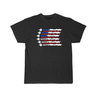 Thumbnail for Airforce US Flag Fighter Jet Patriotic Veteran T Shirt THE AV8R