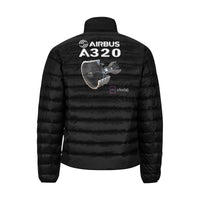 Thumbnail for Airbus A320 Men's Stand Collar Padded Jacket e-joyer