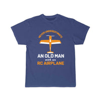 Thumbnail for Old Man With RC Airplane T-SHIRT THE AV8R