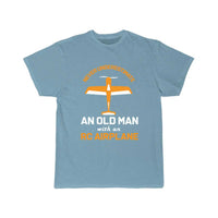 Thumbnail for Old Man With RC Airplane T-SHIRT THE AV8R