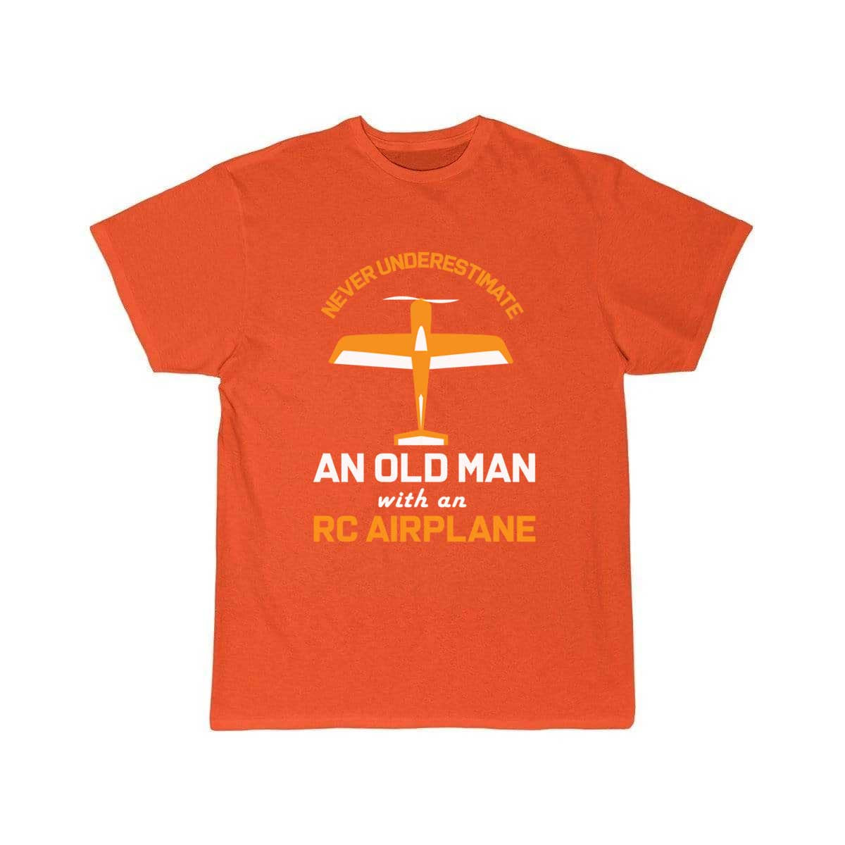 Old Man With RC Airplane T-SHIRT THE AV8R