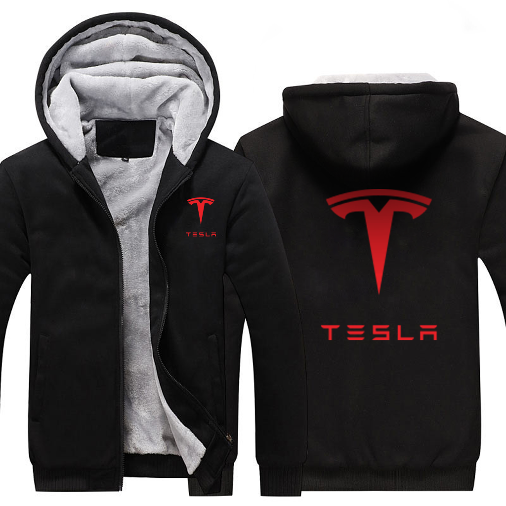 TESLA  AUTOMOBILE  FLEECE SWEATSHIRT