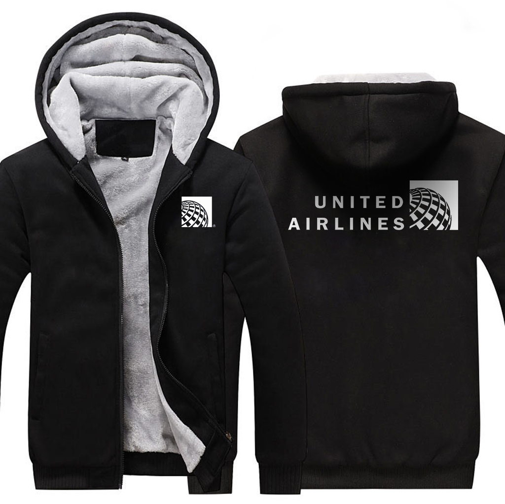 UNITED AIRLINES  JACKETS FLEECE SWEATSHIRT