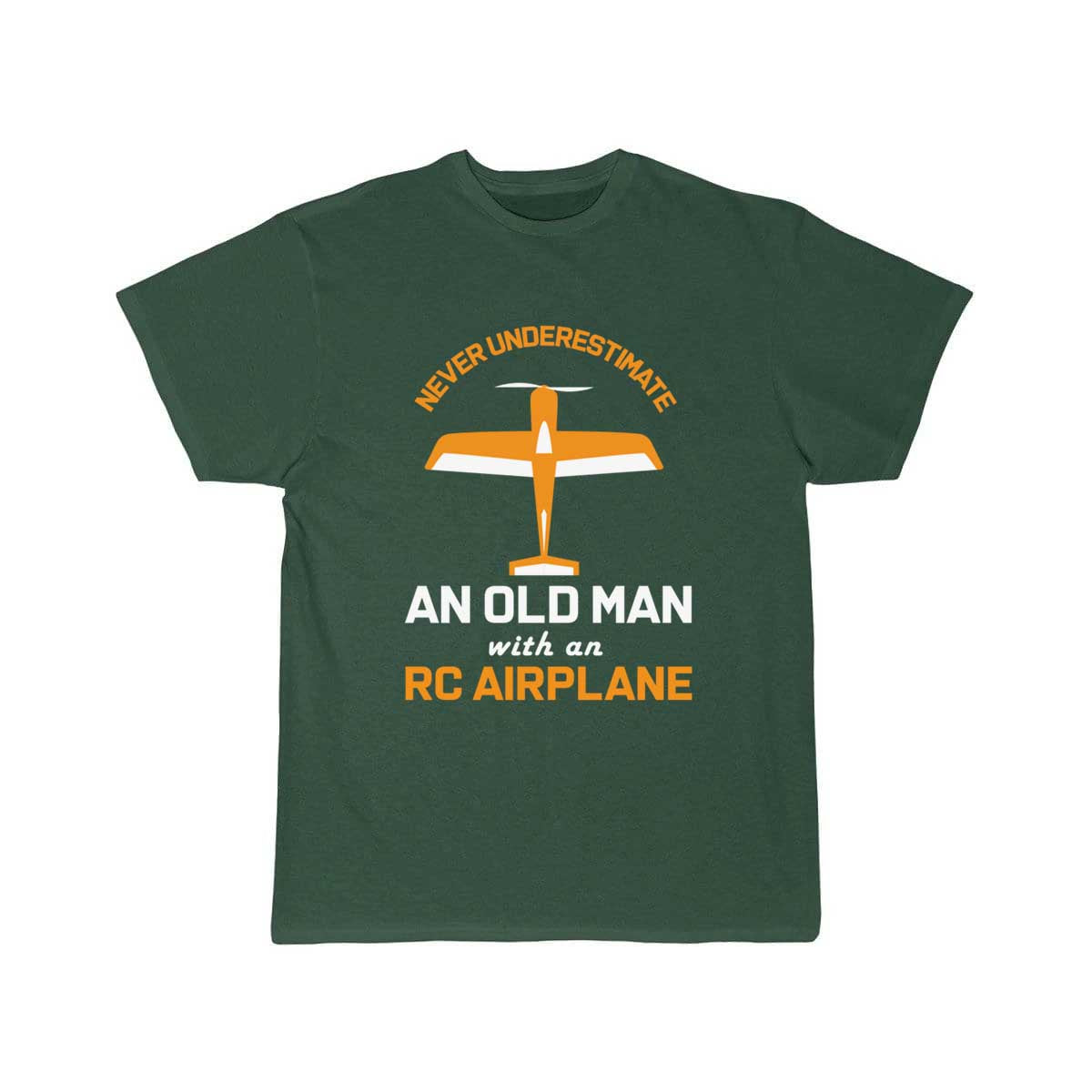 Old Man With RC Airplane T-SHIRT THE AV8R