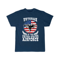 Thumbnail for Airforce US Flag Fighter Jet Patriotic Veteran  T Shirt THE AV8R