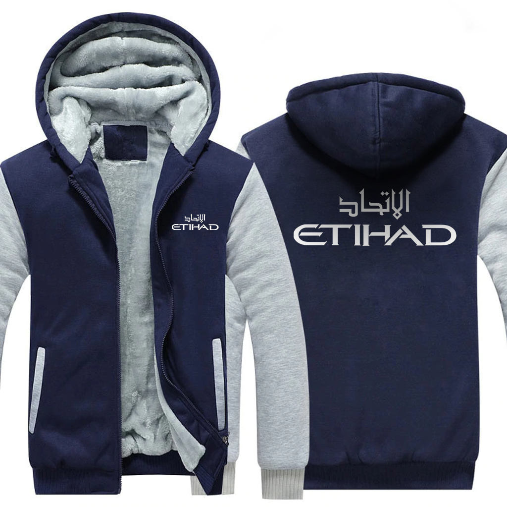 ETIHAD AIRLINES  JACKETS FLEECE SWEATSHIRT